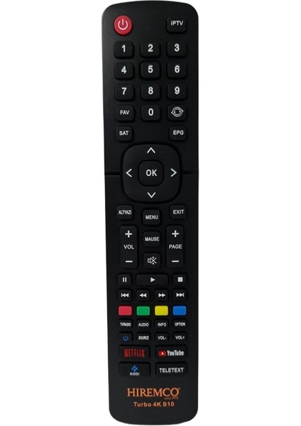 Turbo 4K S10 Uydu Kumandası