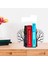 Ağaç Desenli Kitap Desteği - Ev ve Ofis Dekoratif Estetik Kitap Tutucu 2'li Set Siyah 2