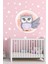 Sevimli Baykuş ve Yıldızlar Çocuk Odası Sticker 1