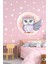 Sevimli Baykuş ve Yıldızlar Çocuk Odası Sticker 2