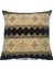Geometrik Desenli Krem-Kahverengi Kırlent Kılıfı 45CM*45CM 1