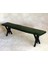 Doğal Ağaç Masif Bank Bench 120 Cm( Metal Ayak ) 2
