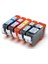 Canon Pixma MG-8170 PGI-525-CLI-526 5 Renk Set Muadil Kartuş, 1