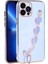 Iphone 12 Pro Max Uyumlu Kılıf Kamera Korumalı Parlak Gold Kenar Kalpli Arka Tutamaklı Kapak Kılıf Arka Askılı 1