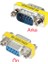 RS232 Dişi Erkek Changer Çevirici Db9 9 Pin Erkek Dişi Çevirici 2