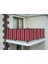 Balkon Demiri Perdesi Bağcıklı Kırmızı Çizgili 80 x 750 cm 1