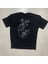 Unisex Ön Arka Baskılı Oversize T-Shirt %100 Pamuk 3