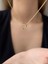 925 Ayar Zirkon Taşlı Gold Minimal P Hafli Kolye Uzunluk 42 cm 1