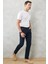 AC&Co / Altınyıldız Classics Erkek Lacivert Slim Fit Dar Kesim 5 Cep Chino Pantolon