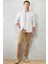 Erkek Camel Slim Fit Dar Kesim 5 Cep Esnek Chino Pantolon 2