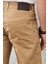 Erkek Camel Slim Fit Dar Kesim 5 Cep Esnek Chino Pantolon 5