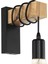 Eglo Townshend Wall Light, 1-Alevli Vintage Duvar Işık Endüstriyel Tasarımlı, Çelik ve Ahşaptan Retro Işık, Renk: Siyah, Kahverengi, S (Yurt Dışından) 4
