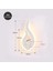 9 W LED Modern Duvar Lambaları 3000-3500 K Sıcak Beyaz Kapalı Alev Gece Işık Duvar Işıkları Yatak Odası Oturma Odası Koridor Sanat Dekorasyon (Sıcak Beyaz) (Yurt Dışından) 2