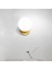 Nordic LED Duvar Ay Lambası Demir Modern Dekoratif Merdiven LED Işık Ev Başucu Yuvarlak Cam Duvar Işıkları Ahşap Aplike Murale E27 (F) (Yurt Dışından) 2