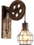 Retro Vintage Duvar Işık Endüstriyel Duvar Lambası Gölge Fikstürü Demir Çatı Kafe Bar Ayarlanabilir Aplik Işıkları Wandlamp Dekorasyon LED (C) (Yurt Dışından) 3