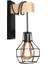 Retro Vintage Duvar Işık Endüstriyel Duvar Lambası Gölge Fikstürü Demir Çatı Kafe Bar Ayarlanabilir Aplik Işıkları Wandlamp Dekorasyon LED (A) (Yurt Dışından) 1