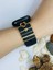 Apple Watch Uyumlu Leopar Kalp Detaylı Akıllı Saat Kordon Charm Gold Renk 1