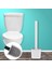 Silikon Tuvalet Fırçası Kauçuk Kafa Tutucu Yaratıcı Temizleme Fırçası ile Taban Ayakta Banyo Temizleme Seti | Tuvalet Fırçası Tutucular (Yurt Dışından) 2