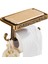 Vintage Oyma Banyo Cep Telefonu Tutucu Raf Havlu Raf ile Tuvalet Kağıdı Tutucu Siyah Rulo Doku Kutuları Wc Stand Dispenser | Kağıt Tutucular (Yurt Dışından) 1