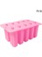 Silikon Popsicle Dondurma Kalıp Kapak ile Dıy Ev Yapımı Lolly Meyve Suyu Ice Cube Tepsi Maker | Dondurma Küvetleri (25 * 15 * 10 Cm, Pembe) (Yurt Dışından) 1