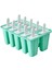 10 Parça Delikler Silikon Dondurma Kalıp Buz Küpü Tepsi Popsicle Varil Dıy Kalıp Tatlı Dondurma Kalıp Popsicle Stick (Yeşil) ile (Yurt Dışından) 1