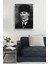 Atatürk Portre Tablosu Mustafa Kemal Atatürk Dikdörtgen Dekoratif Kanvas Tablo 1