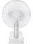 Çok Fonksiyonlu Ayarlanabilir USB Şarj Klibi Masaüstü Elektrikli Fan 4 Hız Kontrolü Beyaz (Yurt Dışından) 4