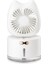 Bd-Mm1 Kedi Şekli Ev Masaüstü Şarj Edilebilir Sprey Nemlendirici Fan Beyaz (Yurt Dışından) 1