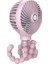 Ahtapot Deformeli Karikatür Katlanır USB Şarj Edilebilir Mini El Fan Pembe (Yurt Dışından) 1
