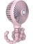 Ahtapot Deformeli Karikatür Katlanır USB Şarj Edilebilir Mini El Fan Pembe (Yurt Dışından) 4