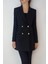 Kadın Siyah Gold Düğmeli Astarlı Blazer Ceket YY101029 1