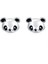 Three Beans Gümüş Kaplama Hayvan Kadınlar Için Sevimli Panda Saplama Küpe (Yurt Dışından) 1