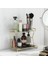 2 Lastik Dresser Tepsi Raf Kozmetik Ekran Mermer Baskı Makyaj Organizatör Modern Depolama Raf Çok Fonksiyonlu Banyo Tezgah | Makyaj Organizatörleri (Yurt Dışından) 4