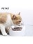 15 Derece Ayarlanabilir Pet Kedi Kase Standı Anti Kayma Kedi Çanak Tilted Kediler Için Besleyici Yavaşlar Çift Kase ve Besleyiciler | Kedi Besleme Ve;sulama Malzemeleri (Yurt Dışından) 3