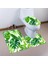 3 Adet Banyo Klozet Kapak Seti Tropikal Yeşil Yaprakları Baskılı Tuvalet Kaide Kaidesi Halı + Kapak Tuvalet Kapağı + Banyo Mat Ev Dekor | Banyo Paspasları (50 * 80 (Yurt Dışından) 2