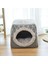 Kedi Mağarası Evi Yatak Pet Nest Uyku Tulumu 2 1 Katlanabilir Cuddly (L) (Yurt Dışından) 3