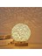 Lambalar LED Ahşap Masa Lambası Yaratıcı Ahşap Rattan Küresel Top Başucu Gece Işığı H -Knit (Yurt Dışından) 2