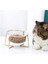 Kedi Kase Cam Su Içme Drinker Besleyici Gıda Besleme Dağıtıcı Sohbetler Köpekler Kediler Için Mallar Aksesuarlar Hayvan Malzemeleri Kedi Besleme ve sulama Malzemeleri (17.8cm) (Yurt Dışından) 4