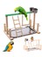 Pet Kuş Oyuncak Aktivite Merkezi Birdcage Kuş Perch Merdiven Hamak ile Standları Cockatiel Papağan Için Hamak Besleyici Bahçesi | Kuş Oyuncakları (Yurt Dışından) 3