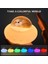 LED Bebek Gece Lambası Köpek Silikon, 7 Renkli Köpek Lambası (Beyaz)(Yurt Dışından) 3