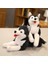 1 Adet 70 cm Gerçekçi Husky Köpek Peluş Oyuncak (Yurt Dışından) 3