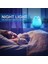 LED Gece Lambası, LED Kedi Gece Lambası Silikon Bebek Gece Işık Taşınabilir Çocuk Gece Işık 7 Renkler Gece Lambası ile Başucu Lambası USB Şarj Edilebilir Gece Lambası, (Sıcak Beyaz) (Yurt Dışından) 3