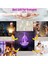 Meditasyon Yoga Catoon Şekli Gece Lambası 3D Optik Illusion Işıkları 7-Renk Akıllı Dokunmatik Düğme Kontrol Masa Lambası Dekor Odası Tatil Crea (Yurt Dışından) 3