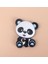 5 Adet Panda Silikon Hayvan Bebek Diş Kaşıyıcı Kemirgen Yenidoğan Çiğneme Emzik Zincir Aksesuarları Diş Hediye | Bebek Dişleri (Gri) (Yurt Dışından) 2