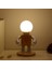 Sevimli Robot Masa Işık Nordic Modern Beyaz Ahşap Masa Lambası LED Çocuklar Bebek Kız Erkek Çocuk Yatak Odası Başucu Mini Gece Işıkları | Masa Lambaları (Yurt Dışından) 4