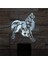 3D Animal Wolf Gece Lambası 7 Renk Değişimi LED Masa Masası (Yurt Dışından) 1