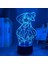 3D Lamba Akrilik Anime LED Işık Konosuba Aqua Çocuklar (Yurt Dışından) 3