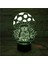 Benekli Mantar 3D Görsel Dokunmatik Masa Lambası LED (Yurt Dışından) 3
