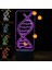 3D Soyut Dna LED Gece Lambası 7 Renk Değişimi LED Tablosu (Yurt Dışından) 1