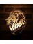 3D Tiger Lion Gece Işığı Lambası İllüzyon 7 Renk (Yurt Dışından) 3